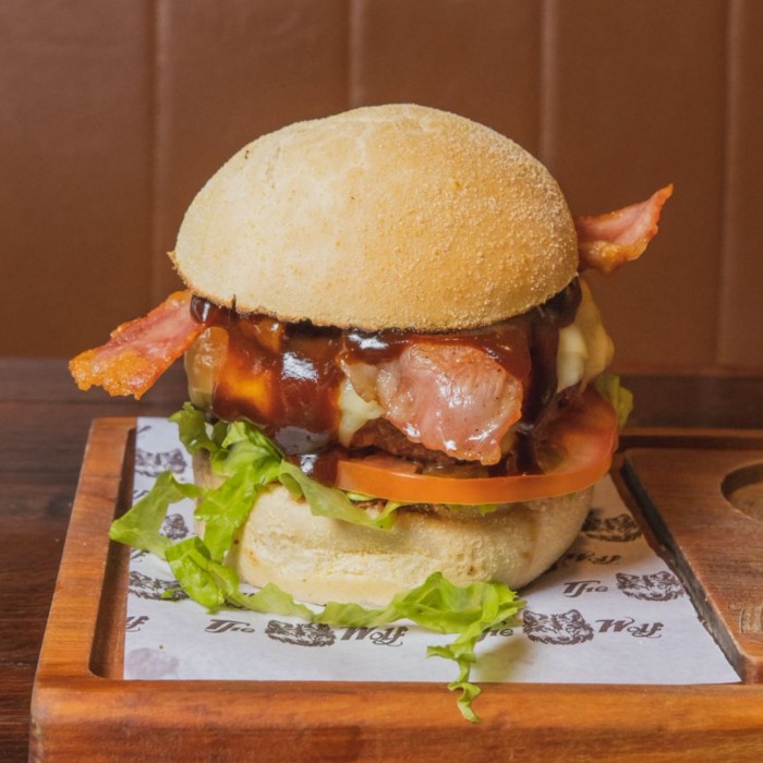 Hambúrguer Ted Wolf da The Wolf Hamburgueria